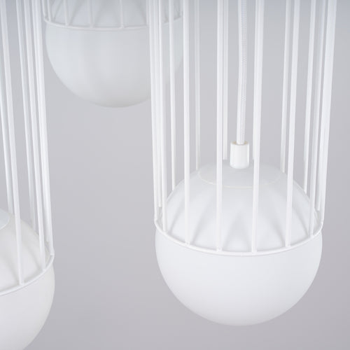 Sollux Lighting Hanglamp BRINA 3P wit - 34x34x115cm