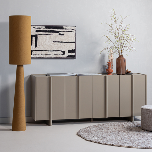 WOOOD dressoir Basu - Grenen - Mud - 85x200x46
