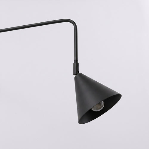 Sollux Lighting Wandlamp NOX 1 zwart met schakelaar - 14x61x30cm