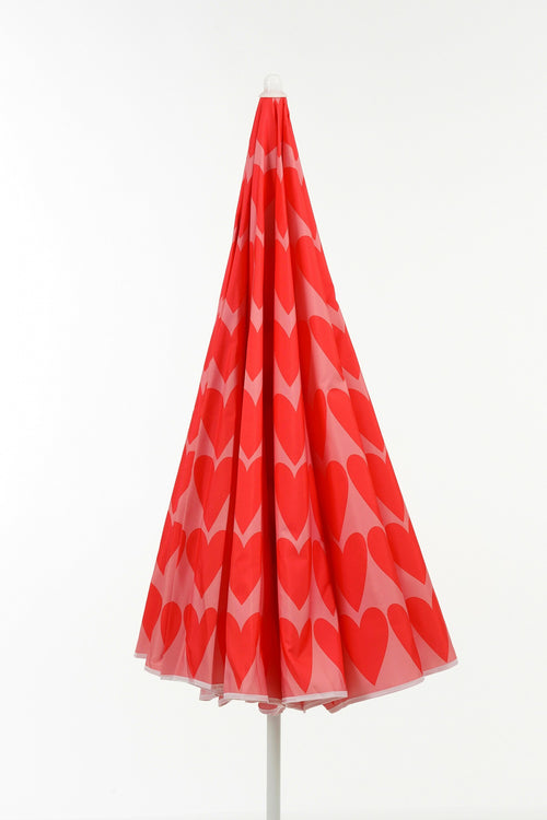 Mica Decorations Heart Strandparasol - H180 x Ø160 cm - Roze - vtwonen shop