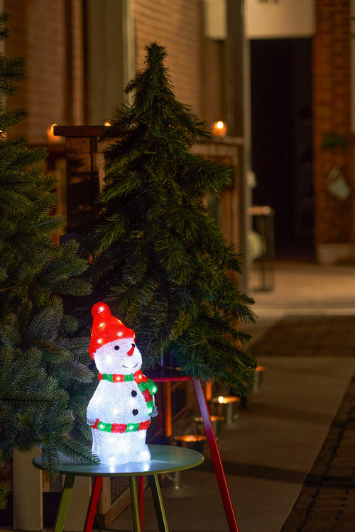 Luca Lighting Kerstverlichting Buiten Sneeuwpop - L20 x B15 x H35 cm - Meerkleurig - vtwonen shop