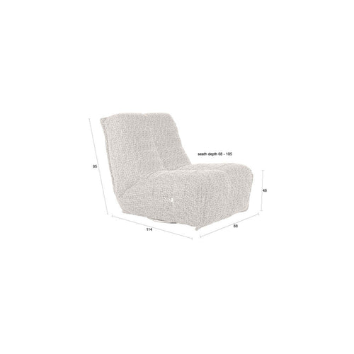 Dutchbone Hamilton Fauteuil Recliner Cappuccino - vtwonen shop