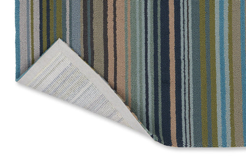 Vloerkleed Harlequin Spectro Stripes-Emerald/Marine/Rust outdoor 200x280 cm - vtwonen shop