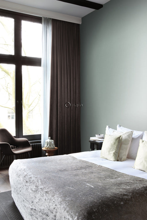 Origin Wallcoverings behang hamerslag bewerkt metaal lagunegroen - 53 cm x 10.05 m - 347601