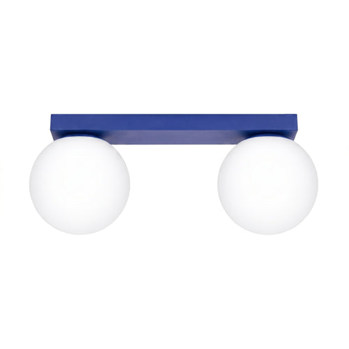 Sollux Lighting Plafondlamp YOLI 2 ultramarijn - 34,5x12x14,5cm
