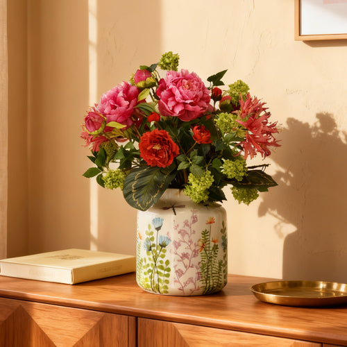 Maxifleur Handgebonden kunstboeket Sanne Dublin 60cm