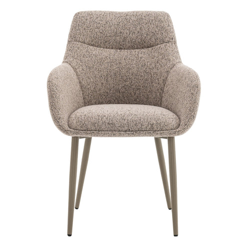 DÉJA Living Eetkamerstoel Noé - Taupe/Taupe - Zithoogte 47cm - Set van 2 - vtwonen shop