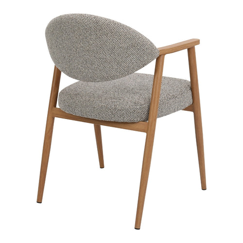 DÉJA Living Eetkamerstoel Karup - Taupe/Naturel - Set van 2 - vtwonen shop