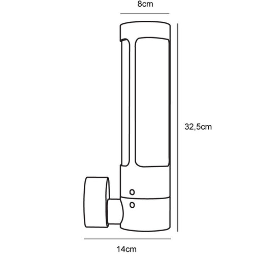 Nordlux Helix Wandlamp Buiten | GU10 | IP44 | Bruin | Seaside - vtwonen shop