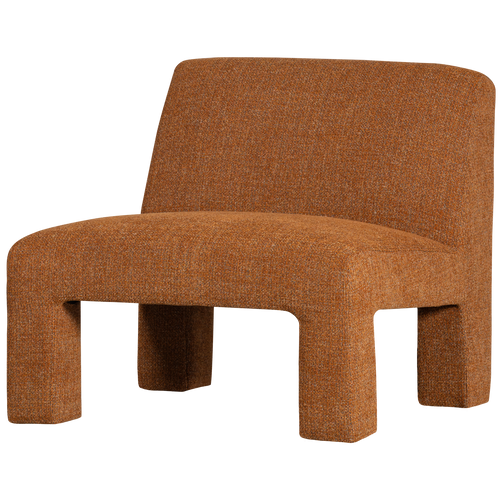 WOOOD fauteuil Lavid - Polyester - Ginger - 73x74x84 - vtwonen shop