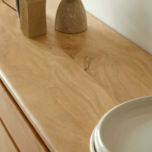 Tikamoon Buffetkast van licht mangohout 150 cm - Naturel