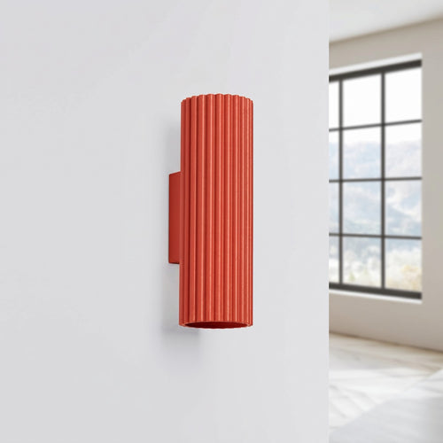 Sollux Lighting Wandlamp KARBON 20 rood - 6,5x8,5x20cm