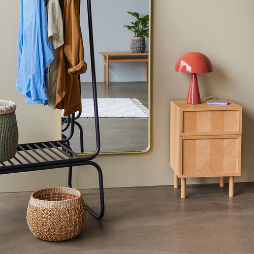 Hübsch manden Twist - abaca - ø19xh23, ø25xh25cm - vtwonen shop