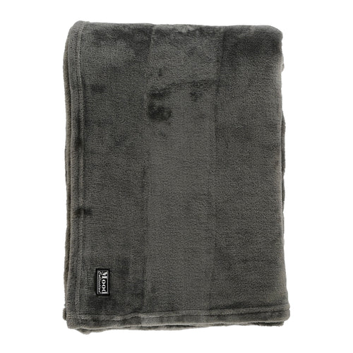 In The Mood Collection Famke Fleece Plaid - L180 x B130 cm - Antraciet - vtwonen shop