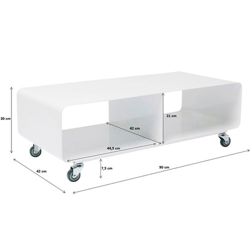 Kare Design TV-meubel Lounge op wielen paars