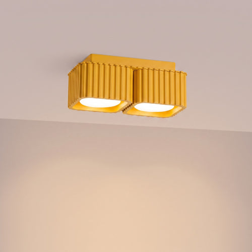 Sollux Lighting Plafondlamp RIFF 2 geel Gx53 - 20,5x10x8cm