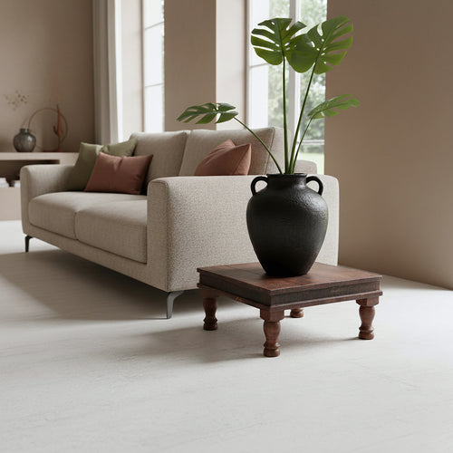 Raw materials pata bijzettafeltje Factory - FSC-gerecycled hout - 33x33x16 cm