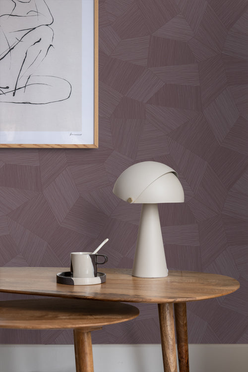 Origin Wallcoverings behang grafisch 3D motief mauve paars - 50 x 900 cm - 348061