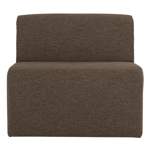 WOOOD 1-zits bank Mojo Base - Bouclé - Bruin Melange - 74x84x97