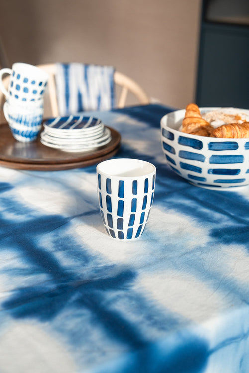 vtwonen - Painted Mok zonder oor - Serviesset van 4 - 425ml - vtwonen shop