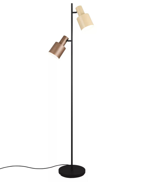 Trio Leuchten vloerlamp Agudo - 2 lichts - 25  x 161   cm - zwart