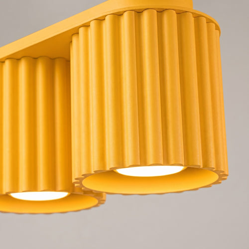 Sollux Lighting Plafondlamp AURA 2 geel GU10 - 21x10x12cm