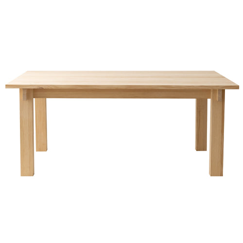 Naan Furniture Eettafel Palafrugell - Natuurlijk ongelakt massief hout - 6 personen - 180 cm - vtwonen shop