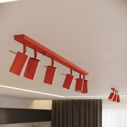 Sollux Lighting Plafondlamp RING 2 rood - 30x6x16cm