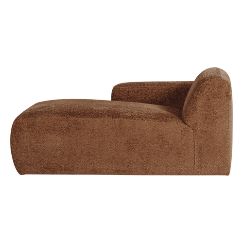 WOOOD chaise longue bank links Mojo Base - Wollig - R.bruin - 74x112x162