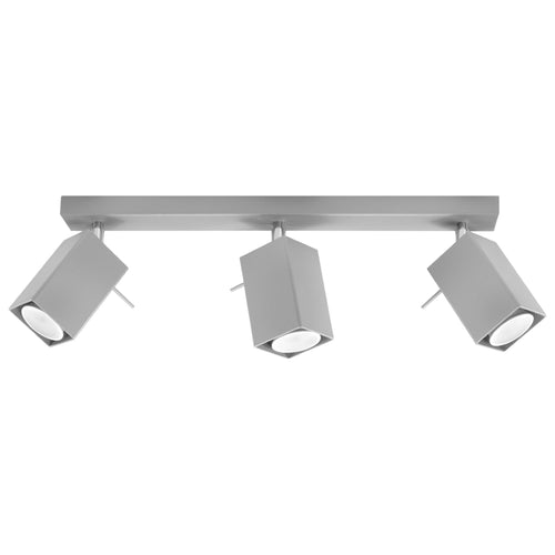 Sollux Lighting Plafondlamp MERIDA 3 grijs - 45x6x16cm