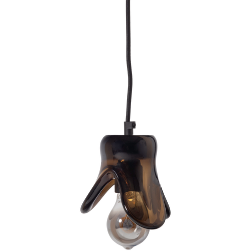 WOOOD hanglamp klein Elle - Glas - Bruin - 12x14x13 - vtwonen shop