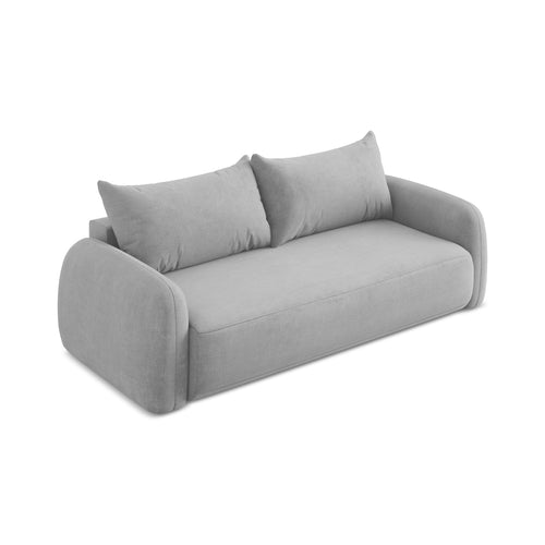 LaMiaSofa 3-zits slaapbank Amalfi - chenille stof - lichtgrijs - 250x112x90
