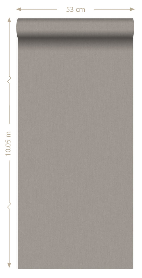 Origin Wallcoverings behang linnen taupe - 53 cm x 10,05 m - 347001 - vtwonen shop