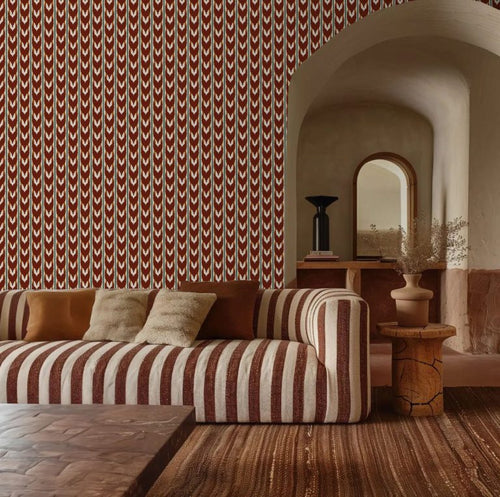 Catchii Behang Maison Artisan Ikat groen - vtwonen shop