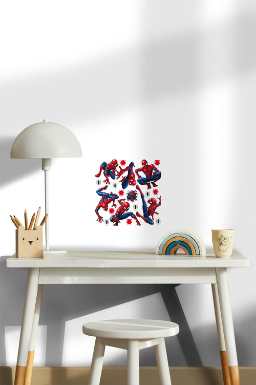 Sanders & Sanders muursticker Spider-Man blauw en rood - 30 x 30 cm - 600952