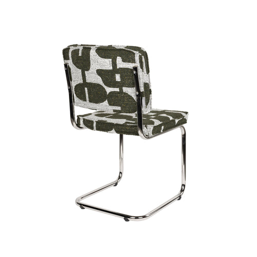 Zuiver Ridge Deco Symbols Eetkamerstoelen Groen - Set van 2