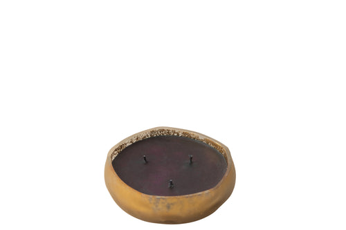 J-Line geurkaars M-Chic - glas - goud/zwart - small - 15U - vtwonen shop