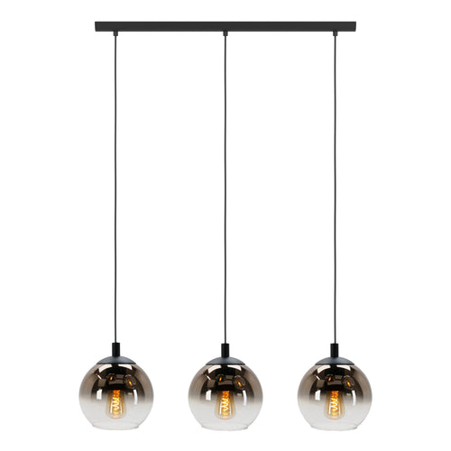 EGLO hanglamp Ariscani 1 - e27 - 76,5 cm - zwart - koperglas