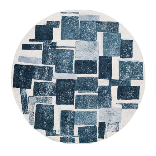 Louis De Poortere vloerkleed Ice Blue - blauw - 140x140cm