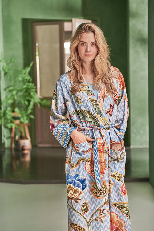 Pip Studio - Noa Kimono - Dames - Hakuna - Blauw - XS - vtwonen shop
