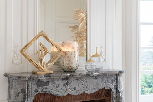 J-Line decoratie Koppel in raam modern - polyresin - goud - vtwonen shop