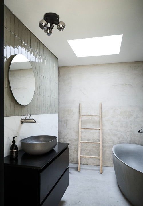 Lighto | Plafondspot zwart met smoke glas 3-lichts | Juna - vtwonen shop