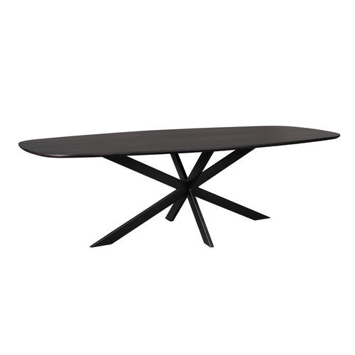 Starfurn Eettafel Ferris - Deens Ovaal Zwart Hout - 280x120x76cm