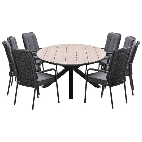 Garden Impressions tuinset Aleria - Tulli - Napoli sand - 280x140x75 cm - 9-delig