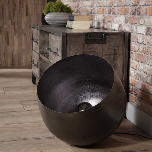 Giga Meubel Tafellamp Basket - Zwart Metaal - 1-Lichts - 46x46x46cm - vtwonen shop