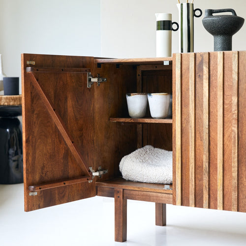 Tikamoon Buffet van massief mangohout 164 cm - Bruin - vtwonen shop