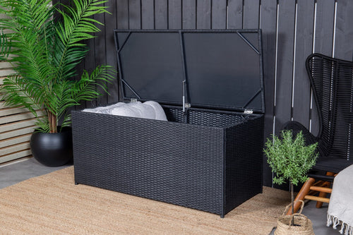 Rebellenclub Opbergbox kussen Haven - 130 x 60 cm - Zwart - vtwonen shop