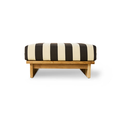 HKLIVING Outdoor hocker teak – stracciatella - vtwonen shop