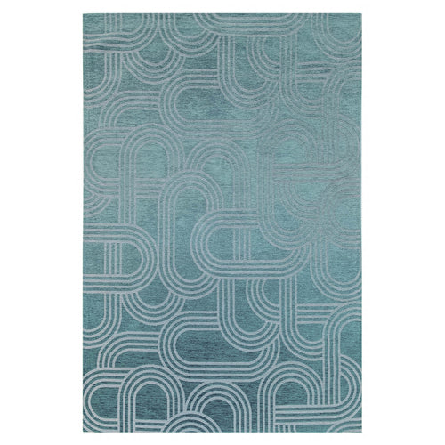 Lola&Moi vloerkleed Blue Glow - blauw -170x240cm - vtwonen shop