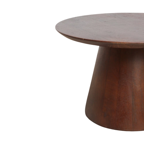 Raw Materials bijzettafel Bullnose Cone - donkerbruin - 55 cm - vtwonen shop